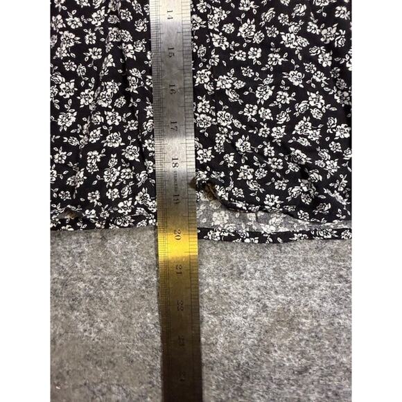 Art Class Dress Girls 7-8 Medium Black White Floral Spaghetti Strap Rayon Summer - Picture 7 of 7